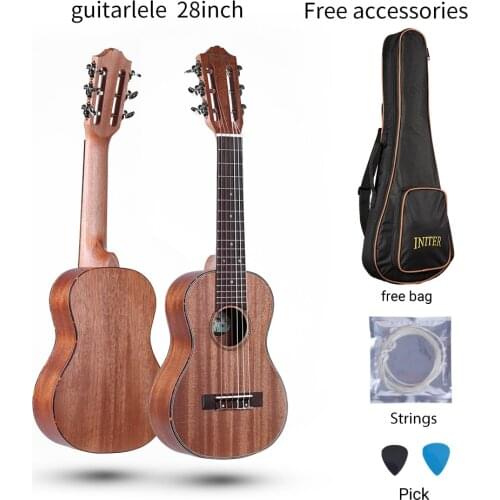 High Quality INITER 28 inch Guitarlele ukulele Guitar mahogany wood 6 nylon Strings Small classical guitar Suitable for outdoor