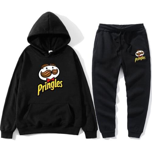 Autumn New Ladies Sports Suit Printed Hooded Sweater + Pants Fashion Sports Ladies Casual Suit Outdoor Jogging 2 Pieces Pingles