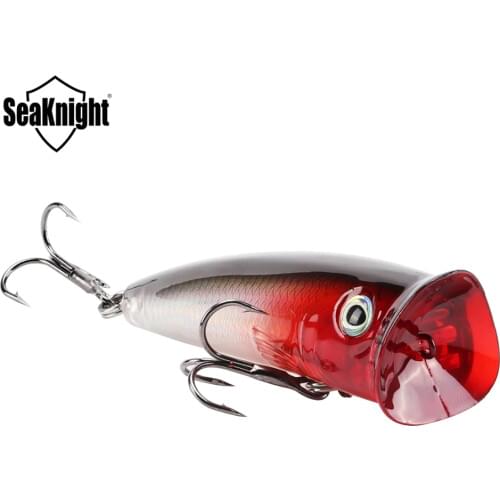 1 PCS SeaKnight SK004 Good Package 70mm 11g Topwater Artificial Fishing Bait Fishing Lures Poper Popper Quality Hooks Hard Lures