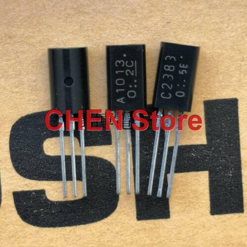 10pair TOSHIBA 2SA1013 2SC2383 TO-92L Transistor 2SA1013-O 2SC2383-O Audio Power Amplifier A1013-O C2383-O A1013 C2383 O