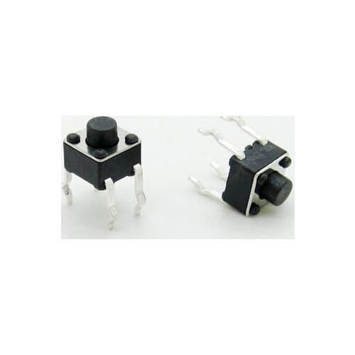200PCS/LOT 4.5*4.5*5MM Tact Switch 4 feet vertical micro / button switch 4.5x4.5x5