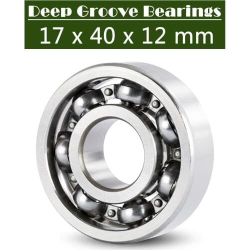 6203 Bearing 17*40*12 mm ABEC-3 ( 4 PCS ) For Motorcycles Engine Crankshaft 6203 OPEN Ball Bearings Without Grease