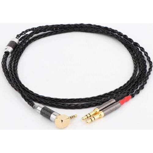 8 Cores Headphone Earphone Cable For Denon AH-D600 D7100 Hifiman Sundara Ananda HE1000se HE6se he400