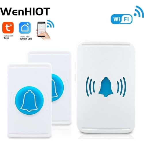 Tuya WiFi doorbell Wireless Smart life app Monitoring home security Welcome Chimes ring door bell with Waterproof Function