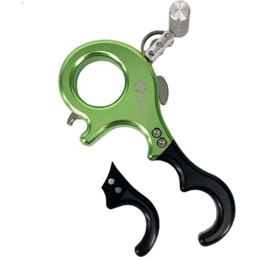 Archery Compound Bow 3 and 4 Exchange Finger Release Trigger Release Aid Finger Grip Caliper Hunting