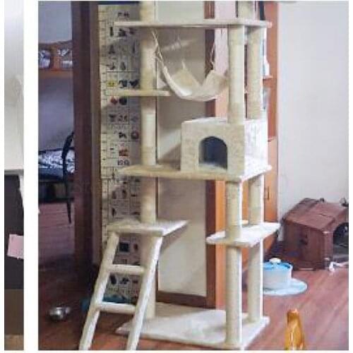 Large Cat Climbing Frame Tongtianzhu Cat Tree Shelf Cat Nest Integrated Grab Column Jumping Platform Climbing Cat Climbing