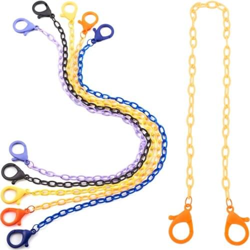 30Pcs Personalized ABS Plastic Cable Chain Necklaces Handbag Chains with Lobster Claw Clasps for DIY Jewelry Making 18.97"