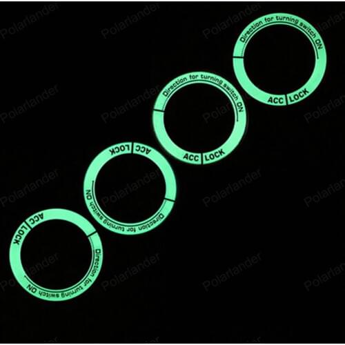 For F/ord E/scort II decoration Key Ring Sticker Luminous Glow ignition switchc over