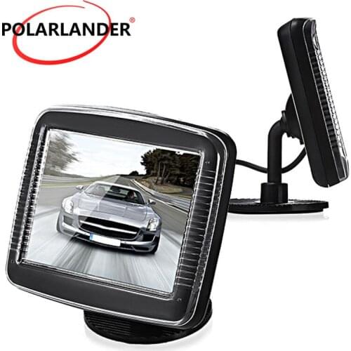 For Rear View Camera Parking digital color 3.5 inch Tft LCD small display for Camera Rearview Mirror Car Monitor free Shipping