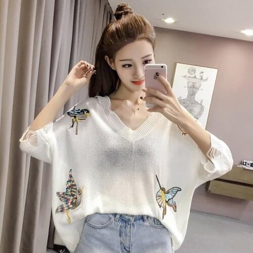 EASTQUEEN Women's Knitted T-shirts