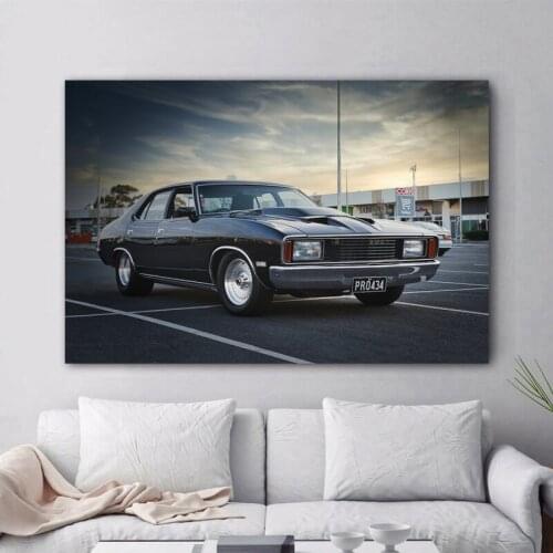 Ford Falcon Muscle Cars Australian Cars Classic Posters Canvas Print Paintings Wall Decor Art Room Decorations