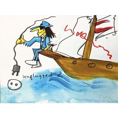 Oil Painting Reproduction on Canvas ,Museum Quality,Fast Free Shiping,handmade painting,Udo Lindenberg,UD018