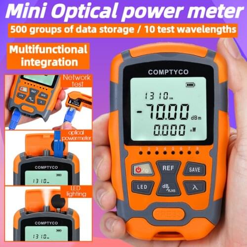 Comptyco AUA-G70A/G50A Mini Optical Power Meter high-precision OPM Optical fiber tester SC/FC/ST Universal interface Connector