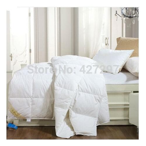 Square Grid Duck Down Quilt Doona Comforter Blanket King 240X210cm Or Make Any Size 450GSM