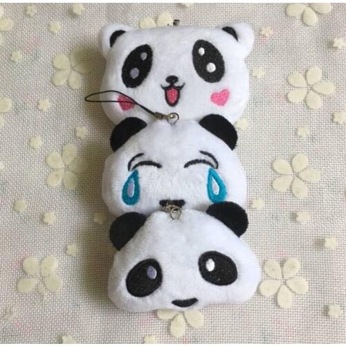 Little Panda 6CM stuffed plush toy dolls little plush gift pendant key chain Plush Toy Dolls B0882