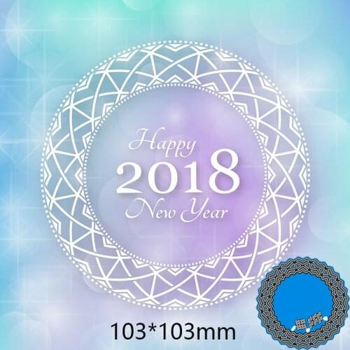 103*103mm lace circle Metal Cutting Dies for card DIY Scrapbooking stencil Paper Craft Album template Dies