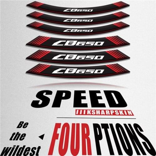 Motorcycle sticker stripe personality wheel stickers creative reflective decorative tires for HONDA CB650
