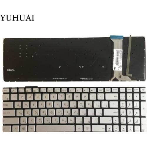 New Russian keyboard FOR ASUS ZX50JX ZX50VW ZX50VX ZX70VW ZX70 ZX70V silver RU backlit laptop keyboard