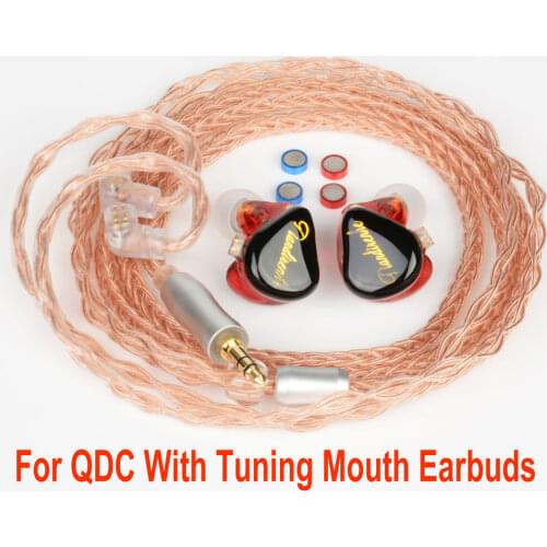 NEW with Tuning Mouth HIFI Earphones IEM 0.78 Resin Earbuds Dynamic Headset DJ Stage Sports Single Crystal Copper Upgrade Cable