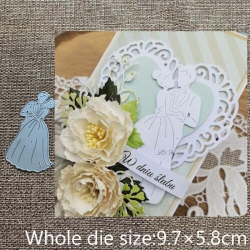 New Design Craft Metal stencil mold Cutting Dies wedding couple decoration scrapbook die cuts Album Paper Card Craft Embossing