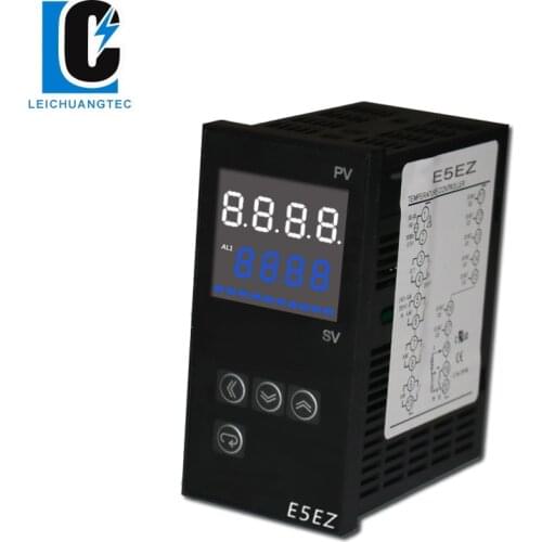 LCD type display industrial intelligent PID temperature controller with alarm E5EZ, 48*96mm SSR or relay output LeiChuang TEC