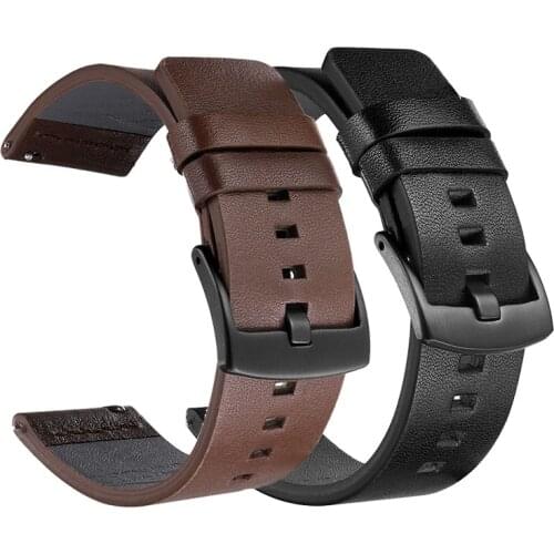 UTHAI Genuine Leather Watch band Strap for Samsung Galaxy Watch 42 46mm Gear S3 Sport WatchBand Quick Release 18 20 22 24mm,Z26