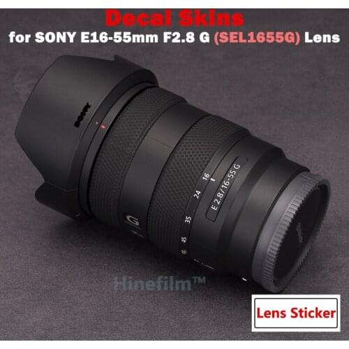 For Sony SEL1655G Alpha 16-55mm F2.8 G Lens Premium Decal Skin E16 55 F2.8 Lens Protector Anti-scratch Cover Film Wrap Sticker