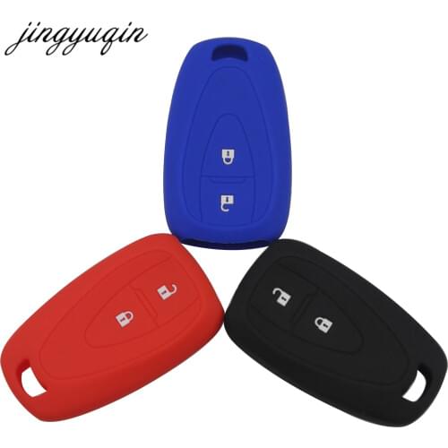 Jingyuqin Silicone Smart Remote Car Key Case Cover For Chevrolet Cruze Trax Malibu XL Spark Verano Volt