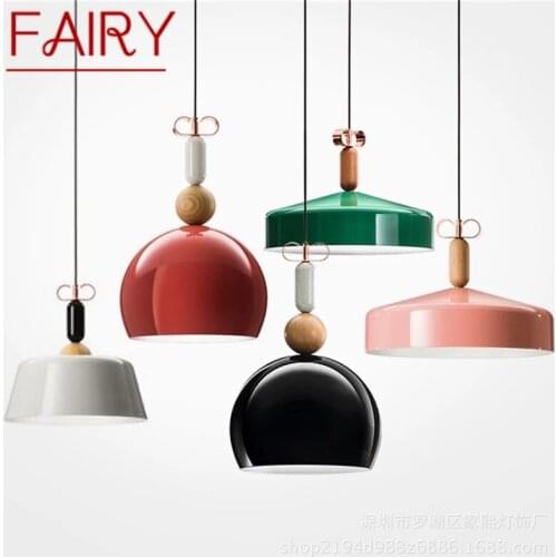 FAIRY Colorful Pendant Light Contemporary Simple LED Lamps Fixtures For Home Decorative Dining Room