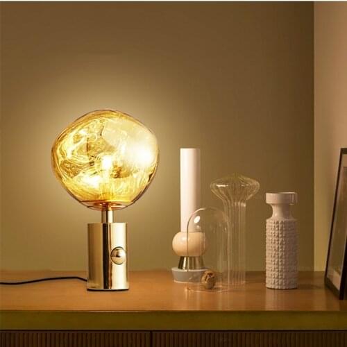 Postmodern Lava Table Lamp Nordic Acrylic Table Lamps For Living Room Bedroom Study Desk Decor Light Home E27 Night Bedside Lamp
