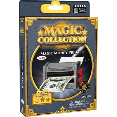 Magic Exchange Childrens Close-up Magic Props Blank Paper Change Money Stage Performance Change Money Magic Printing Machine