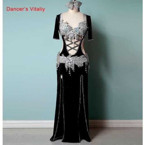 Women Belly Dance Baladi Shabbi Robe Belly Dancing Bra Customized Adult Child Performance Dress Oriental Dance Competition Skirt