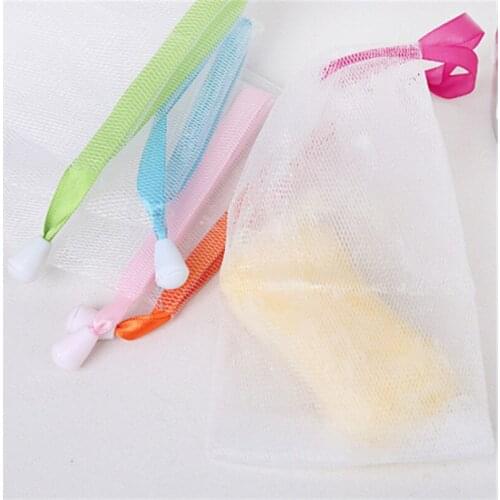 1Pcs Hanging Nylon Soap Mesh Bag Mesh Net for Foaming Cleaning Bath Soap Net Bathe Cleaning Gloves