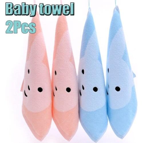 2Pcs/Lot Cute Animal Cotton Cozy Soft Baby Newborn Children Cartoon Absorbent Hand Dry Towel Lovely Towel Bath Towels Washcloth