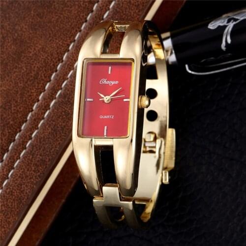 2021 Fashion Ladies Square Dial Ladies Watch Stainless Steel Strap Buckle Sport Simple Gold Womens Quartz Watch Zegarek Damski