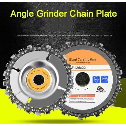 4/5 Inch Angle Grinder Chain Plate Wood Slotted Saw Blade Woodwork Chain Plate Cutting Blade Cutting Angle Grinding Chain Plate