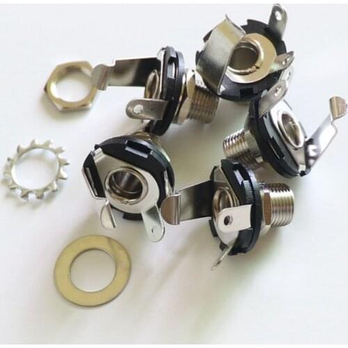 Donlis Free Shipping guitar parts 5pcs/pack guitar output jack 6.35 electric guitar input jack 1/4 guitar output jacks