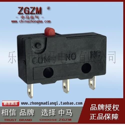 HWEXPRESS 50PCS Fretting Switch Tripod ZW11-A Copper Contact 3-5A One Open One Close