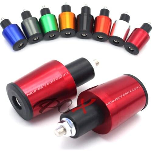 For DUCATI MONSTER M620 2002-2018 Motorcycle Accessories 7/8'' 22MM Handlebar Grips Handle Bar Cap End Plugs
