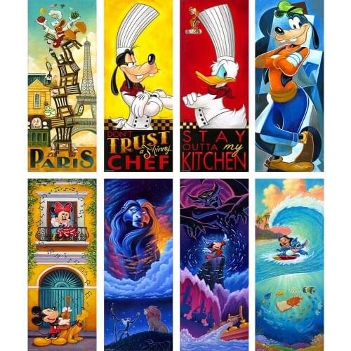 5D DIY Diamond Painting Fantasy Disney Cartoon Landscape Full Square Round Embroidery Mosaic Set Cross Stitch Home Decor Gift