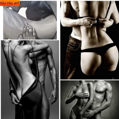 Full Diamond Embroidery Men and Women Couple Characters Diamond Mosaic Diamond Painting Cross Stitch Kits Home Decoration