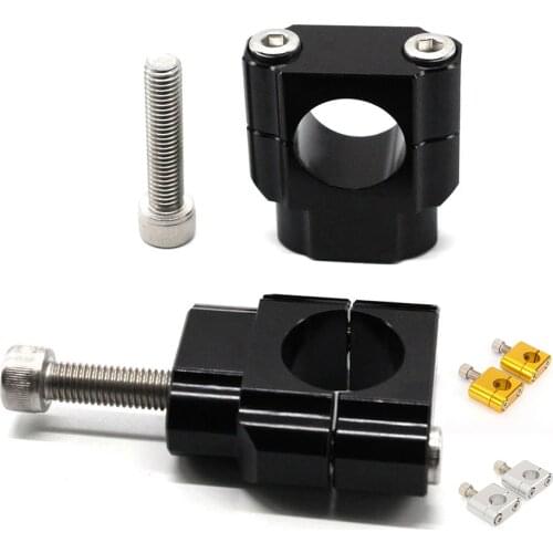 CNC Motorcycle Handlebar Fat Bar Risers Mount Clamp Adapter 7/8"- 1 1/8" For Dirt Pit Bike MX Enduro CRF YZF KXF KLX EXC SX SXF