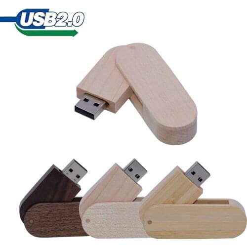 Usb 2.0 Flash Drive Wooden Memory Stick Real Capacity High Speed 8G 16G 32G Pen Drive 64GB Pendrive Custom Logo Photography Gift