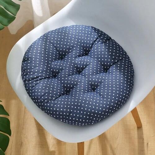 Cotton Round Thickened Chair Cushion Home Office Seat Bar Dining Chair Sofa Seat Pads Pillow Garden Floor Cushion