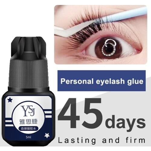5ml Eyelashes Extension Glue Long Lasting Grafting Lashes Glue Quick Drying Adhesive Black Glue No Irritant Makeup