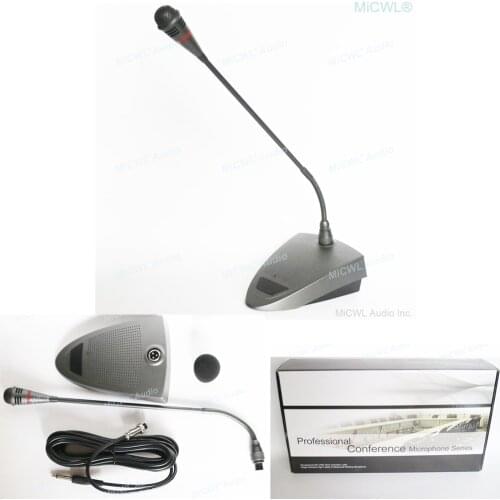 MiCWL Desktop Condenser Microphone for YouTube Videos Live Broadcast Online Meeting Skype Gooseneck Conference Microphones 5m