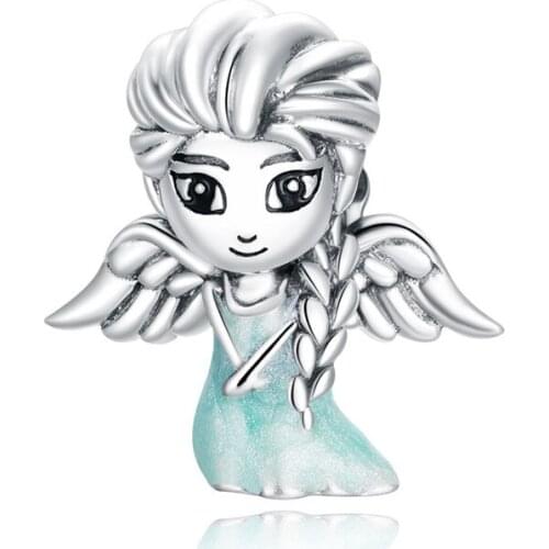 2020 New 925 Sterling Silver Snow Fairy Charm for Original Silver Plated platinum Bracelet Fine Jewelry DIY Bangle Beads