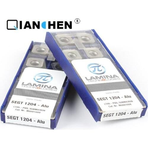 Genuine original high quality high-performance LAMINA SEGT 1204-Alu LT05 (10pcs/lot) tungsten Carbide Cutting tools inserts