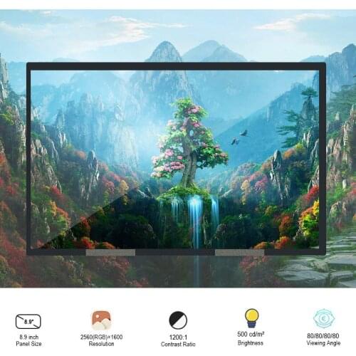 Original JDI TFTMD089030 8.9 Inch 2560x1600 61Pins 2K High Precision LCM HD TFT LCD Display Screen 3D Printer Projector