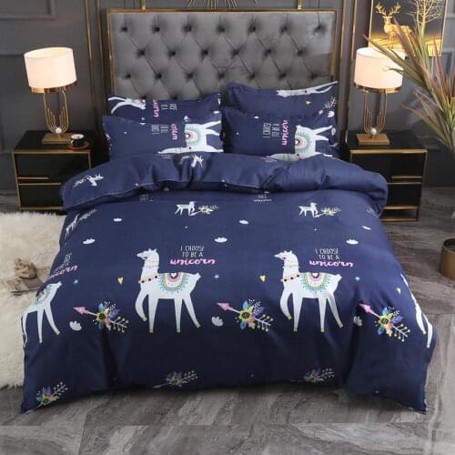 Bed Linens Quality Printed Unicorn Bedclothes Twin Cate Small Dinosaur Bedding Warm Soft Dino Bedding Sets Funda Nordica Cama